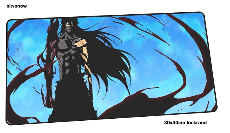 Size 800x400x3mm BLEACH Коврик для мыши 800x400x3 мм великолепный игровой коврик для мыши Коврик для геймера мультяшная игра компьютерная настольная клавиатура со встроенной мышью большие игровые коврики - Цвет: Size 800x400x3mm
