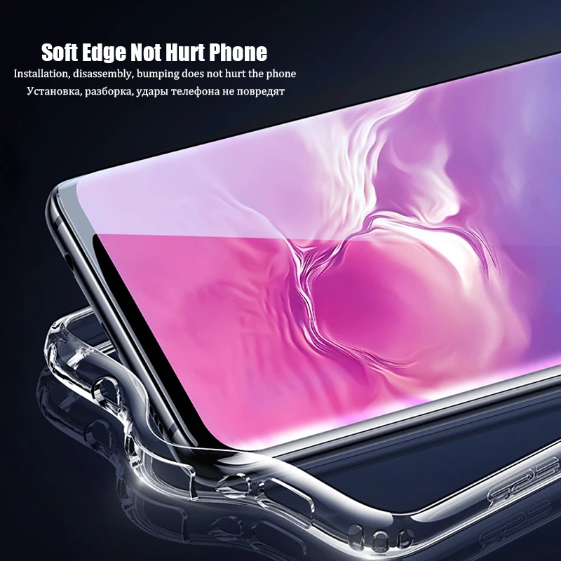 LuckGuard для samsung Galaxy S10 Lite Plus прозрачный ультратонкий черный мягкий силиконовый