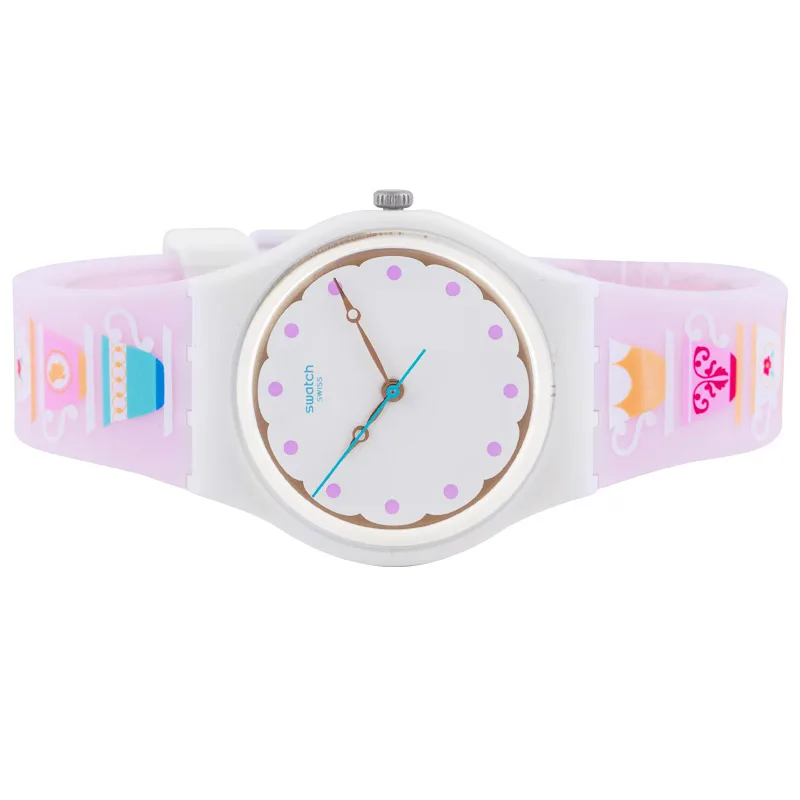 Swatch классический цвет пароль серии цветочный кварцевые часы для обувь мужчин и