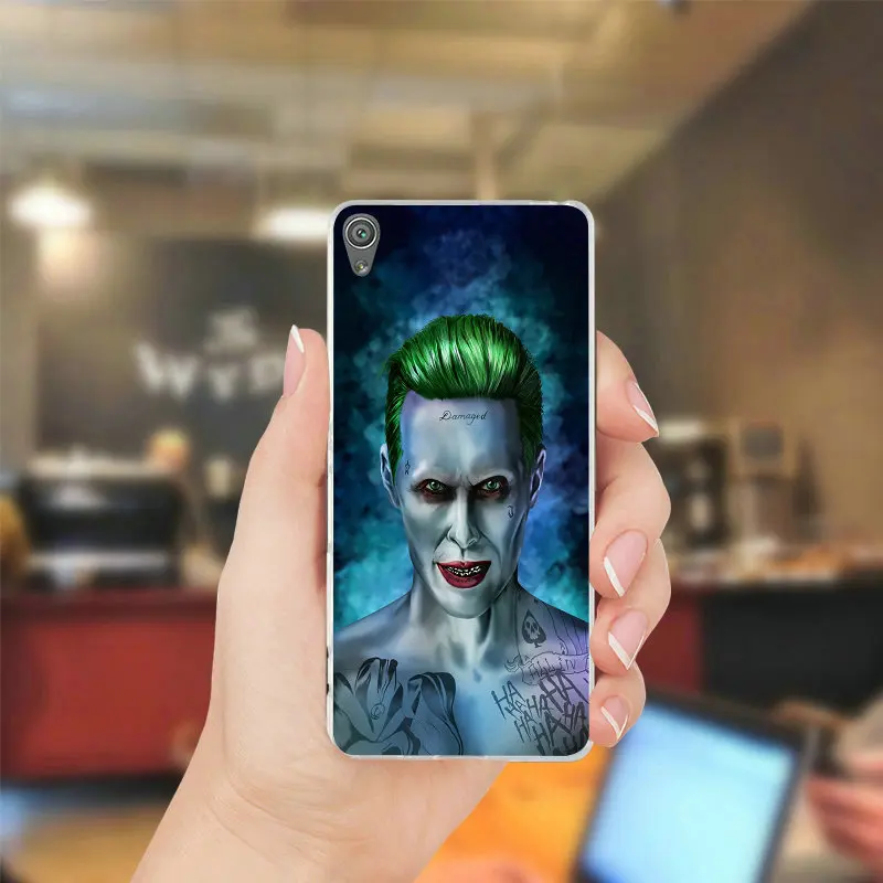 Джокер Джаред Лето Прозрачный чехол для sony Xperia Z Z1 Z2 Z3 Z4 Z5 компактный M2 M4 M5 T3 XA E3 E5 c4