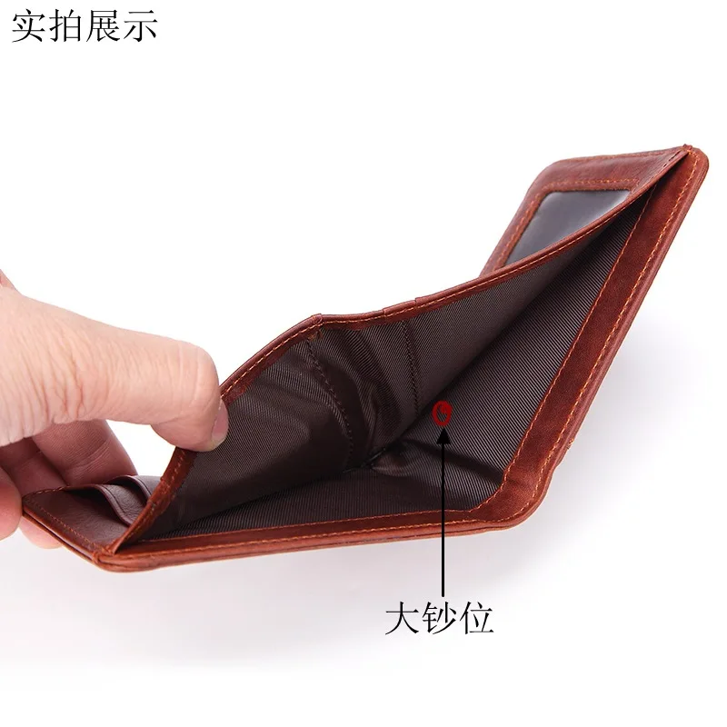 Mini Wallet Genuine Leather Fashion Short Men Wallets Card Holder Male Thin Small | Багаж и сумки