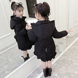 2020 зимнее модное плотное теплое хлопковое пальто для девочек