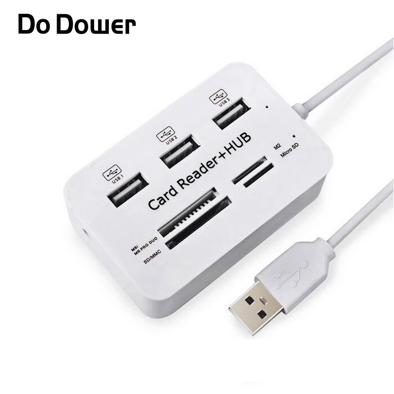 Do Dower Мульти Микро USB концентратор 2 0 OTG комбинированный сплиттер SD TF кардридер