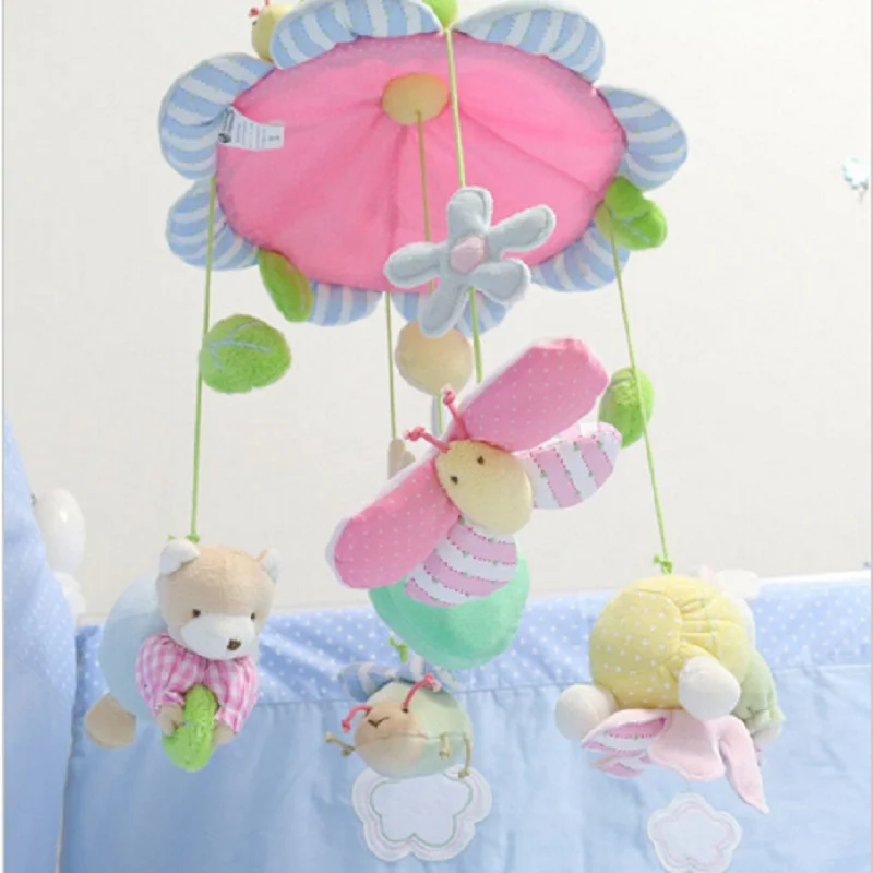 Милые животные розовый цветок детская кровать игрушки для новорожденных коляска