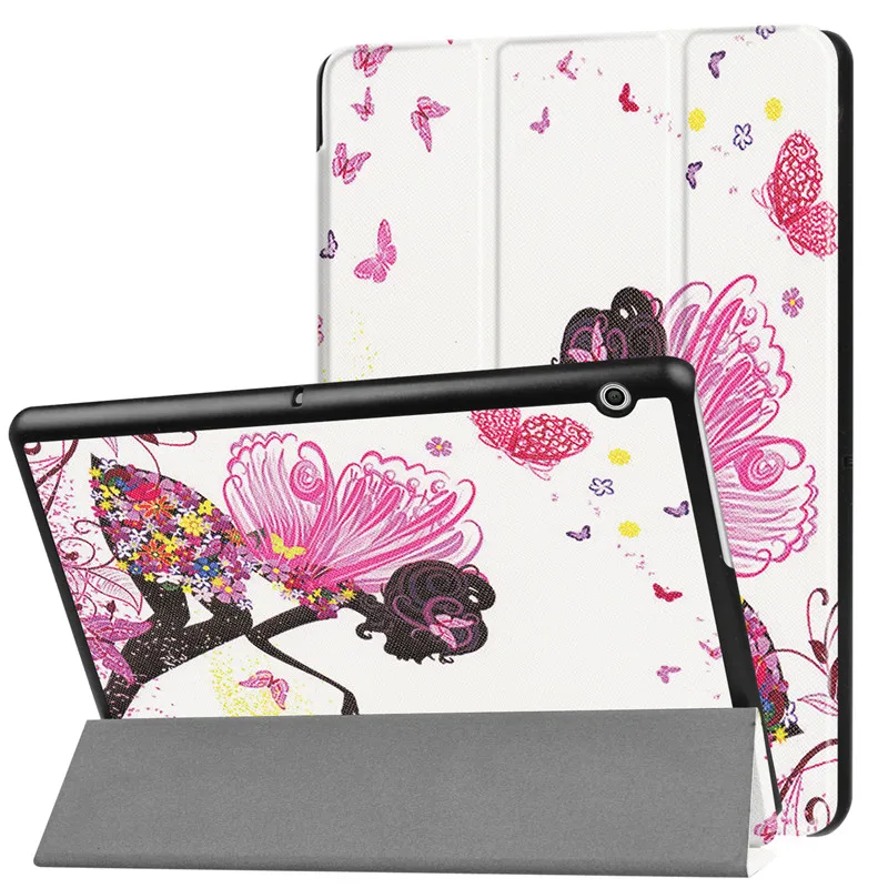 Case For Huawei MediaPad T3 10 AGS-L09 AGS-L03 9.6 inch Cover Funda Tablet for Honor Play Pad 2 Slim Flip PU Case+Film+Pen | Компьютеры и