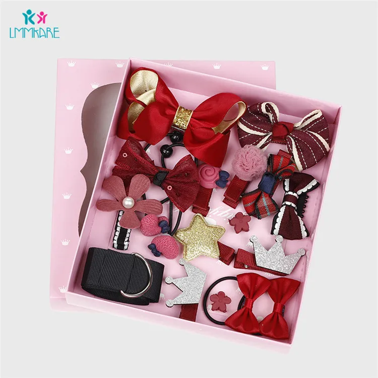 18 шт./набор детская заколка для волос в розовой коробке | Детская одежда и обувь