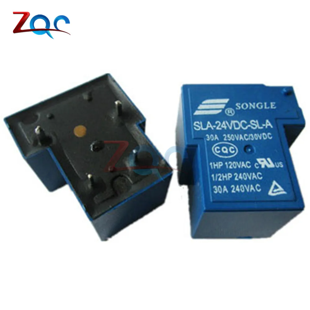 SLA 24VDC SL A реле мощности 24V 30A 4Pin T90|power relay|30a power relaypower relay 30a |