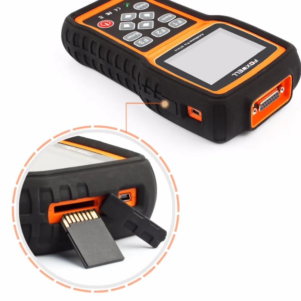 FOXWELL NT414 OBD2 диагностический сканер двигателя ABS SRS EPB масла сброса передачи