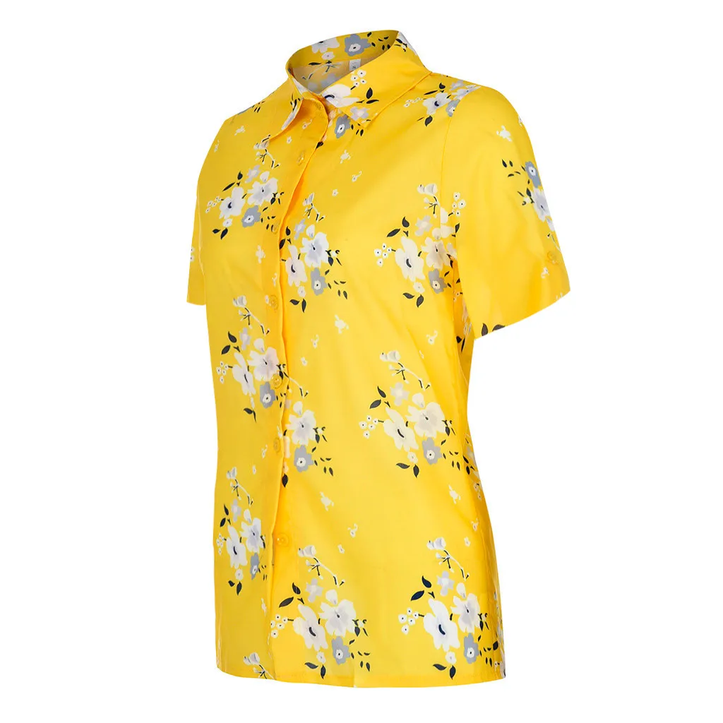 Plus Size Womens Tops And Blouses Vintage Print Blouse Women Tunic Summer Ladies Tops For Women Korean Fashion Clothing