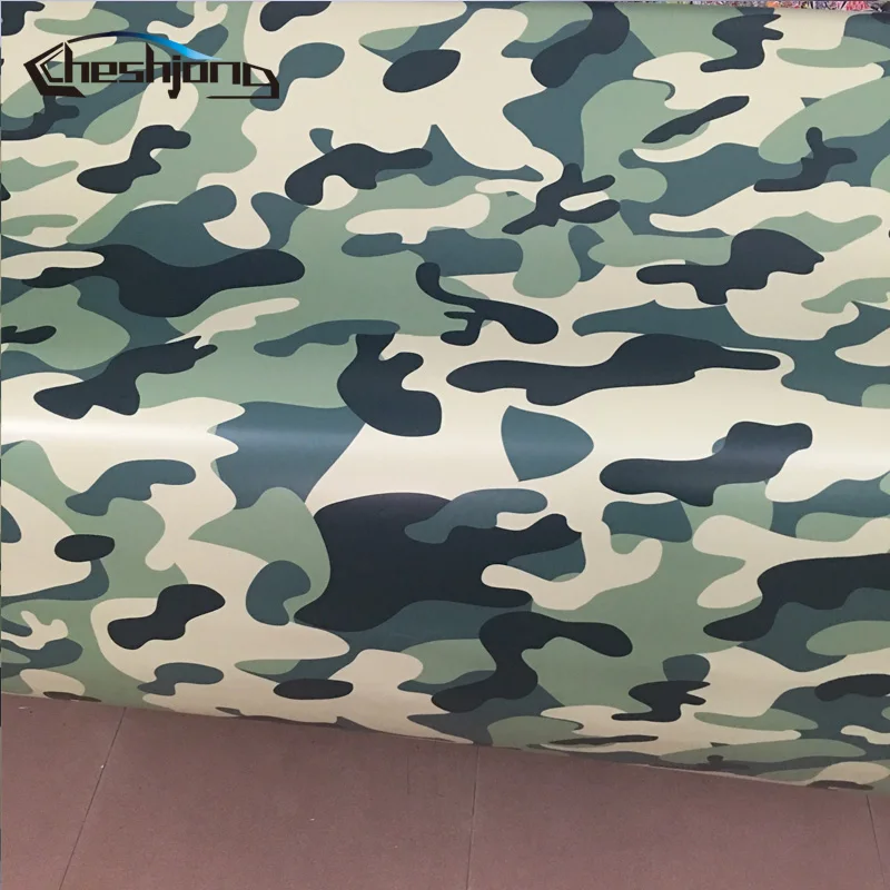 Городская армейская зеленая камуфляжная виниловая пленка для защиты от снега