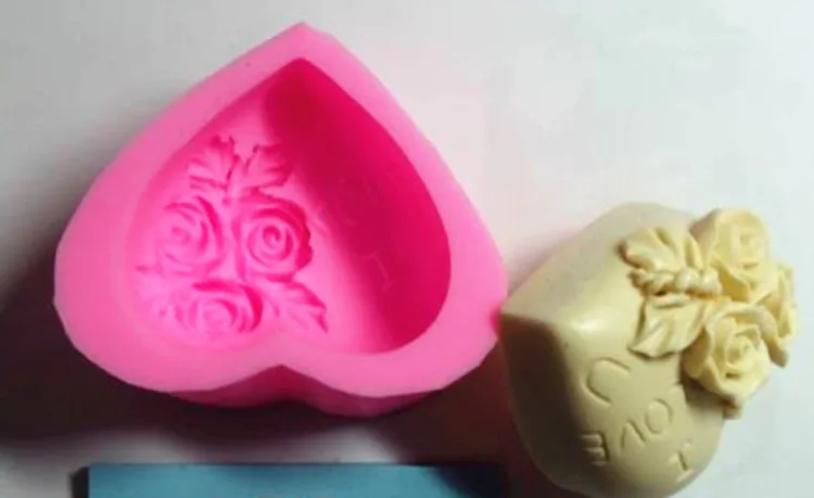 Бесплатная доставка силиконовая форма в форме сердца Я люблю тебя украшение для