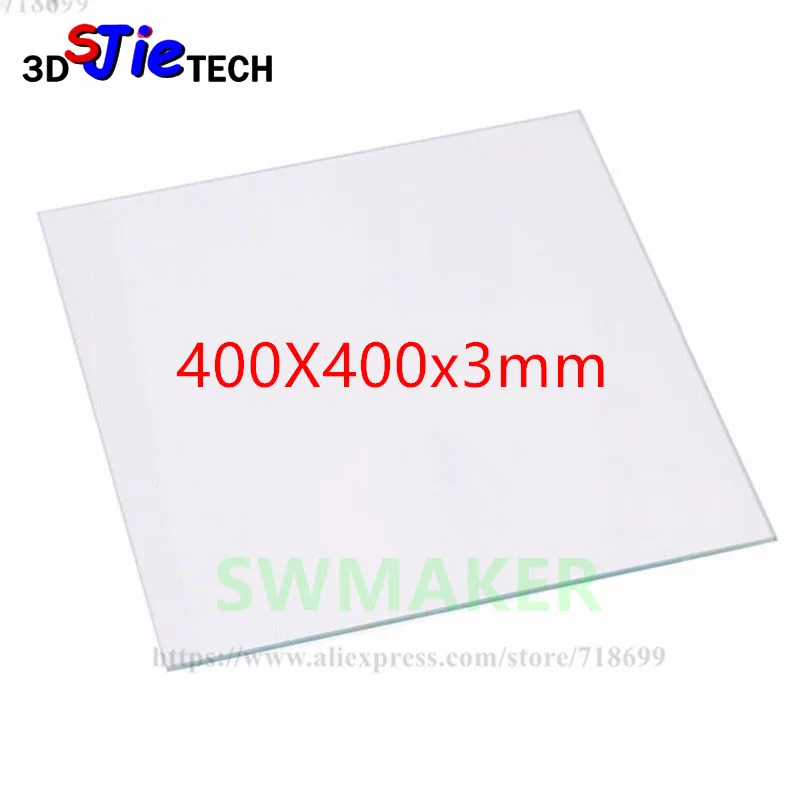 400x400x3 мм платформа из боросиликатного стекла для самостоятельной сборки 3D