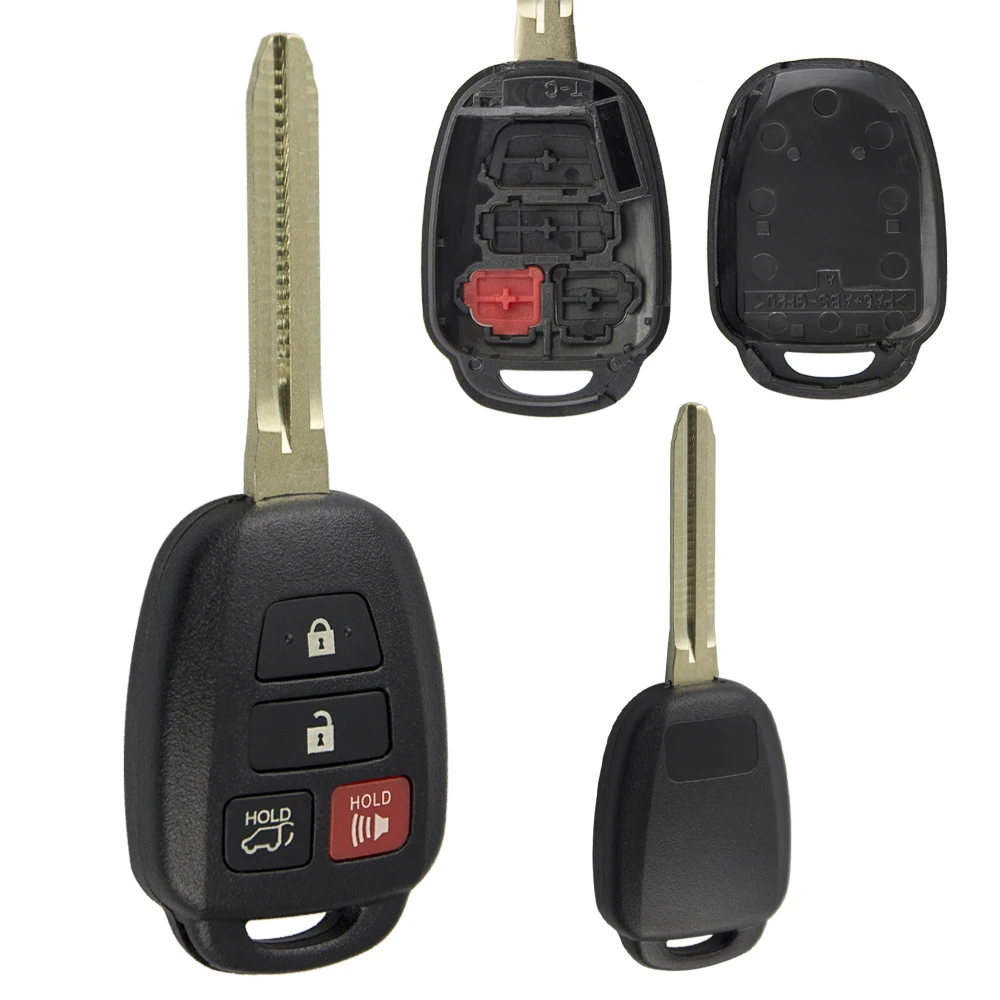 Чехол для ключей OkeyTech для Toyota Prius C Corolla Yaris Avensis Toy43 чехол для замены 2 3 4 кнопки FobToy43 Blade автомобильные аксессуары