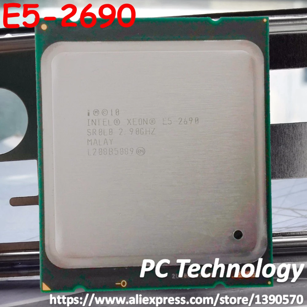Оригинальный процессор Intel Xeon Φ C2 SR0L0 CPU 2 9 ГГц 20 МБ 8 CORES 32NM LGA2011 135W Бесплатная