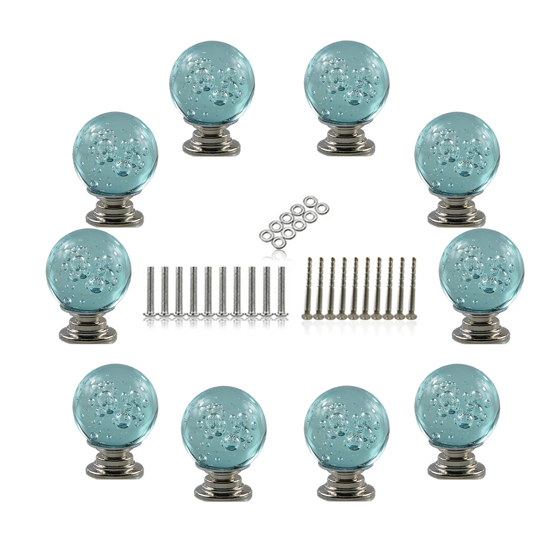 10 шт. хрустальный шар пузырь мебельные ручки креативный дверной шкаф nob для ящика