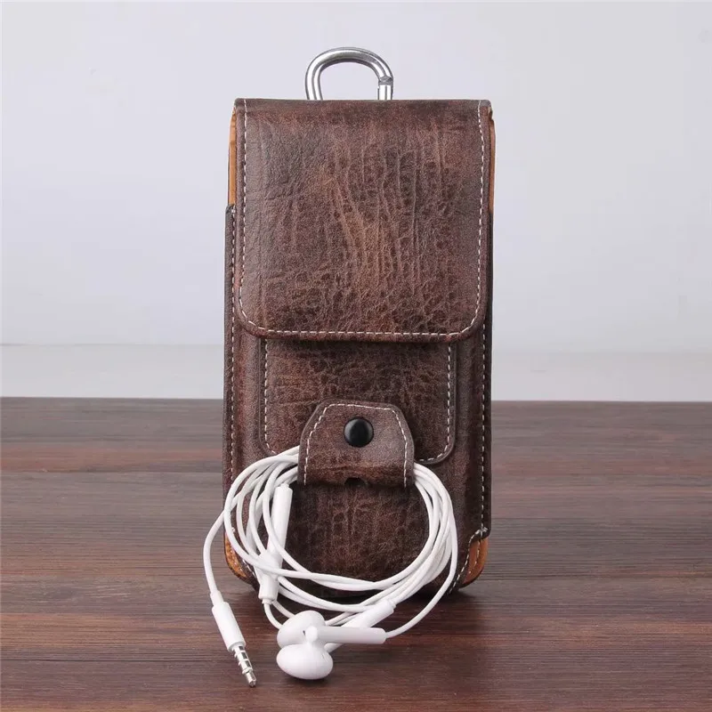 Universal Cell Phone Leather Case Waist Packs Belt Clip Pocket with Card Slots for AGM X3/X2 A8 SE/X2 Max Pro/A8 X1 Mini/A7 A1Q | Мобильные