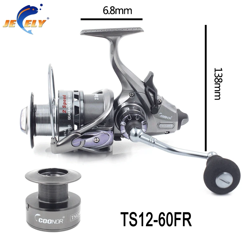 JEELY TS4000/6000 10BB+1RB Double Brake Carp Fishing Reel Bait Runner Spinning | Спорт и развлечения