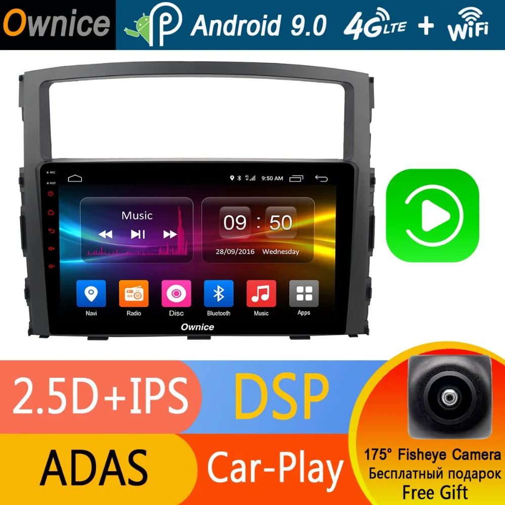 Android 9 0 Octa 8 Core &quotIPS 4 Гб ОЗУ + 32 ПЗУ автомобильный DVD GPS радио плеер для Mitsubishi Pajero V97 V93