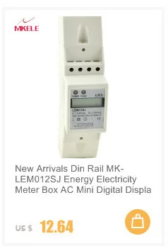 Новое поступление din-рейка MK-LEM012SJ счетчик электроэнергии AC мини цифровой дисплей Электрический тестер Китай