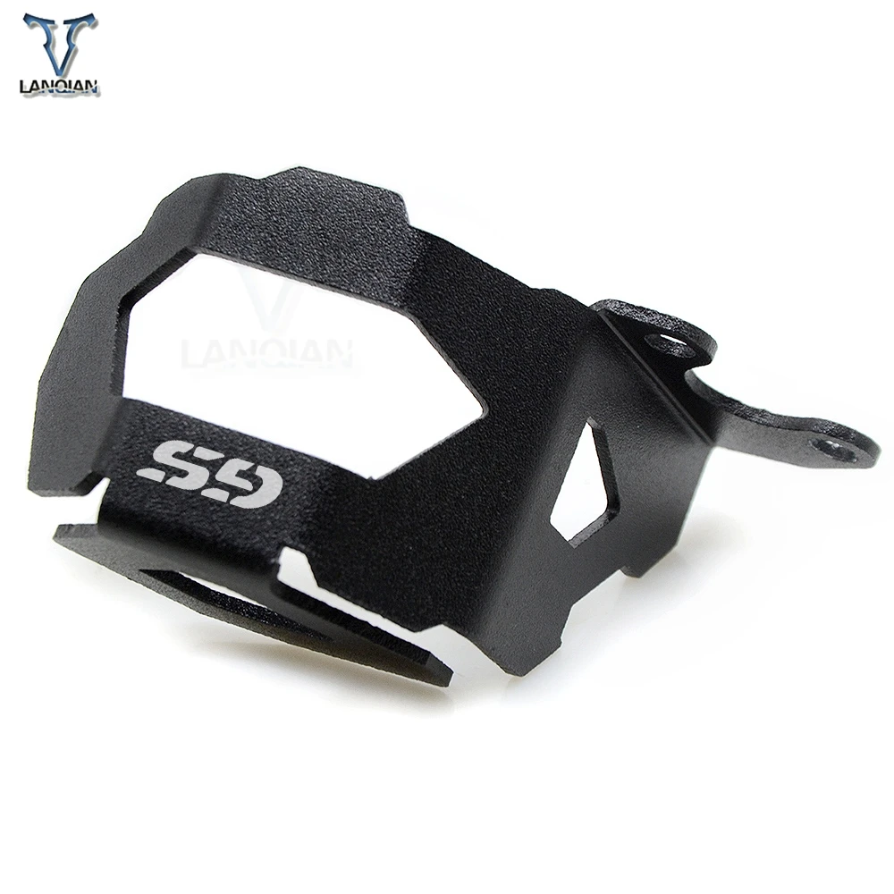 Motorcycle Accessories Aluminum Front Brake Pump Fluid Reservoir Guard Cover Protect For BMW F800GS F700GS 13-2018 up with logo |