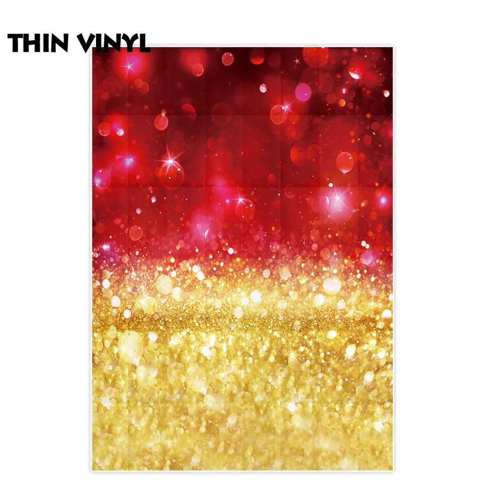 Allenjoy фон для фото красный золотой боке горошек Горячий Рождественский Праздник