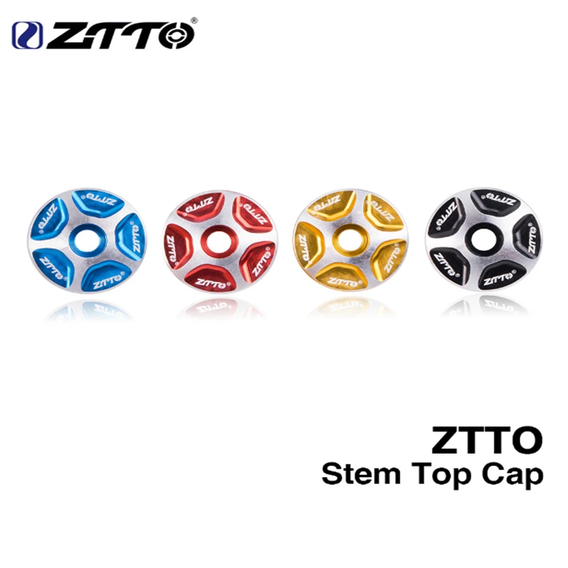 

1pcs ZTTO MTB Bicycle Headset stem Top Cover Cap fork 1-1/8" Threadless Headsets Parts Mountain Road Bike Aluminum Alloy