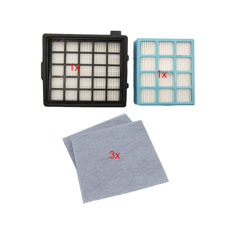

High Quality 2pcs Hepa Filter & 3pcs Motor Cotton Filter For Philips FC8134 FC8135 FC8136 FC8142 FC8146 FC8148 FC8140 FC8144