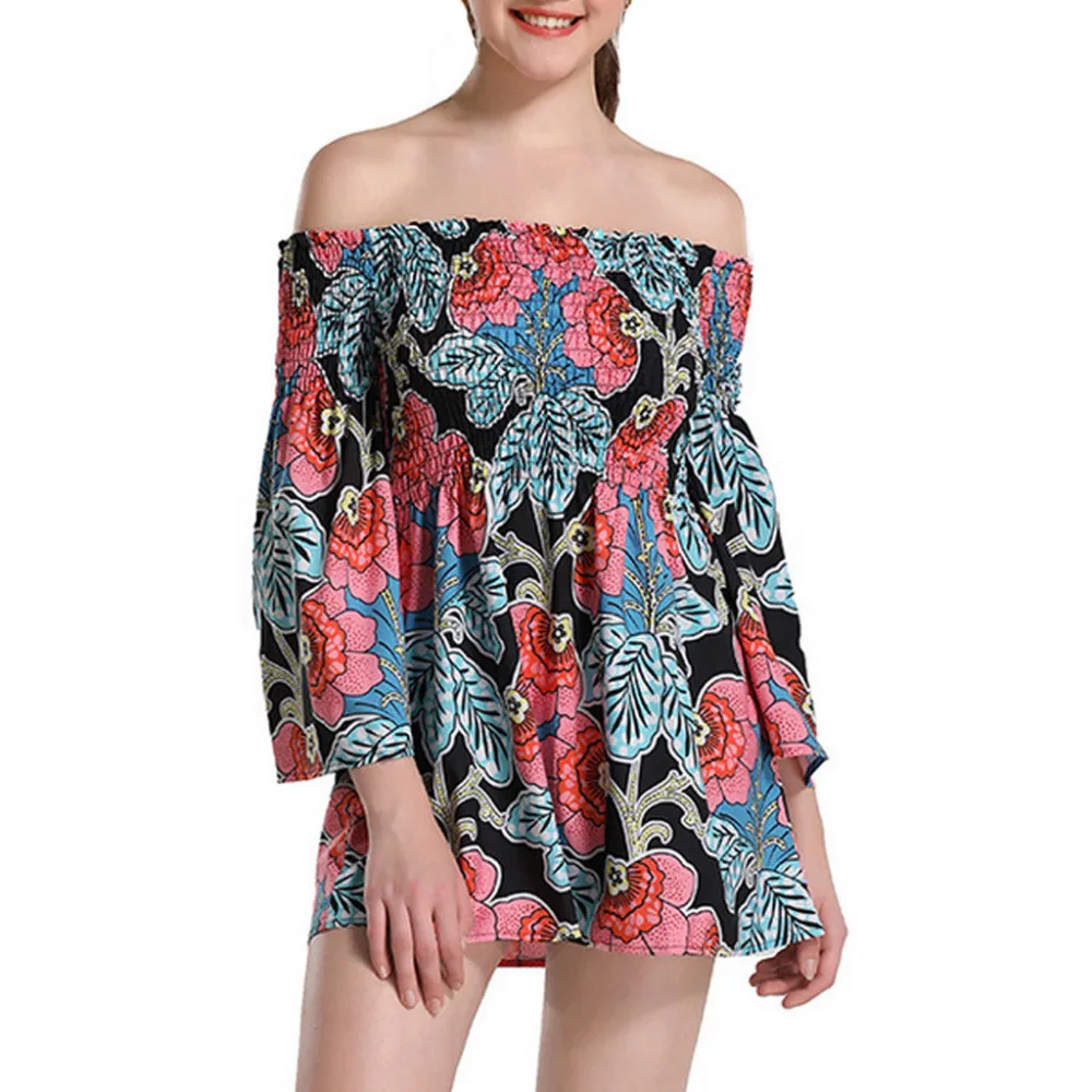Ropa mujer 2019 летние vestidos verano женские платья Boho богемные африканские элементы с
