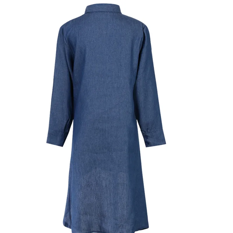 Женская сексуальная свободная джинсовая рубашка блузка топ повседневное