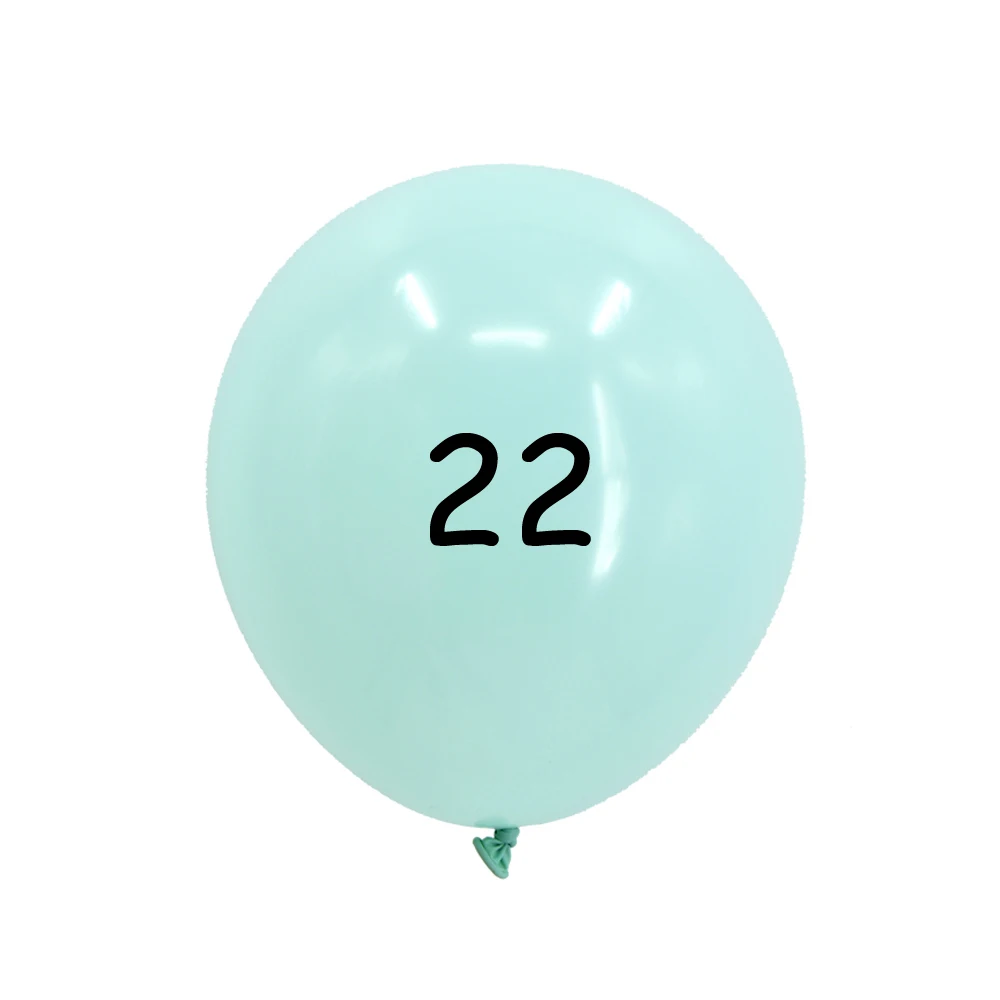 Macaron Balloon 22 Латексные шары в виде Макарон для свадьбы, дня рождения, вечеринки 2,2 г, розовые, персиковые, мятные, розовые латексные воздушные гелиевые латексные детские украшения для девочек - Цвет: Macaron Balloon 22
