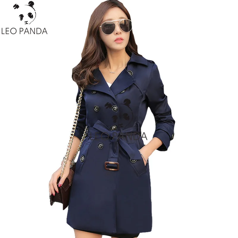 Ветровка женская двубортное с поясом длинное 2019|women overcoat|women overcoat fashionnew spring autumn |