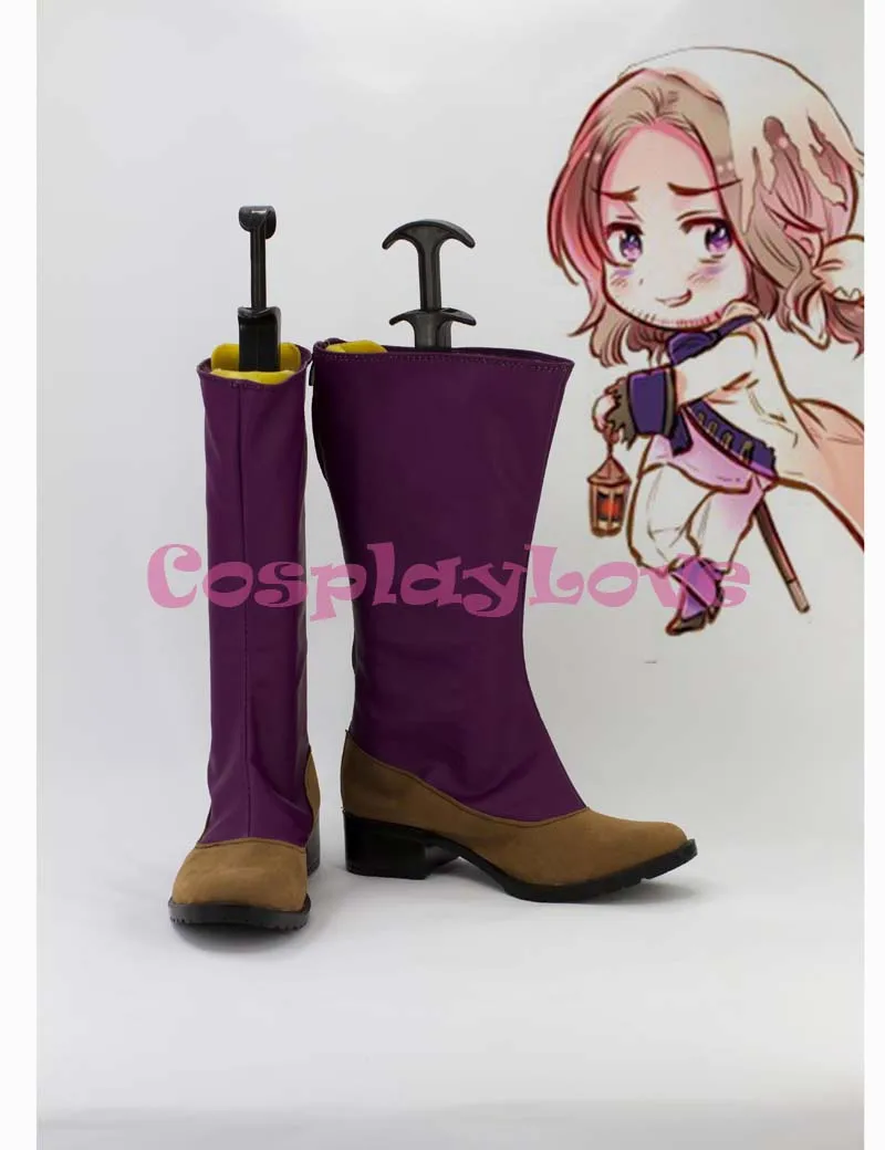 Пользовательские Фиолетовый Франция Косплэй ботинки хеталия и страны оси