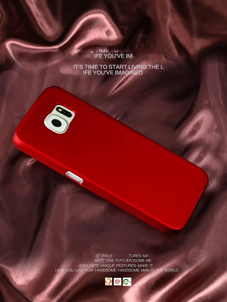 Простой цветной жесткий чехол для телефона из ПК Samsung Galaxy S3 S4 S5 S6 S7 S8 Edge Mini Neo SIII A3 A5