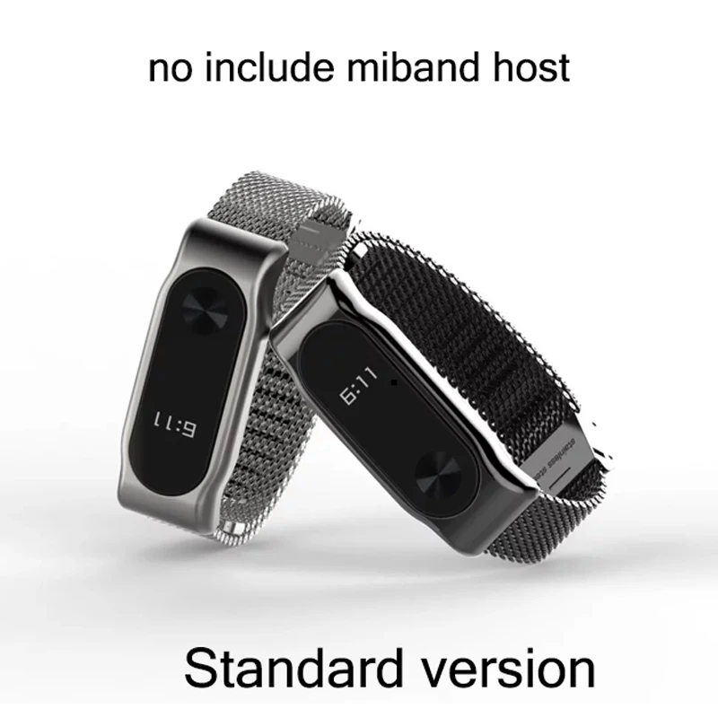 Металлический ремешок для Xiaomi Mi Band 2 Безвинтовой браслет из нержавеющей стали