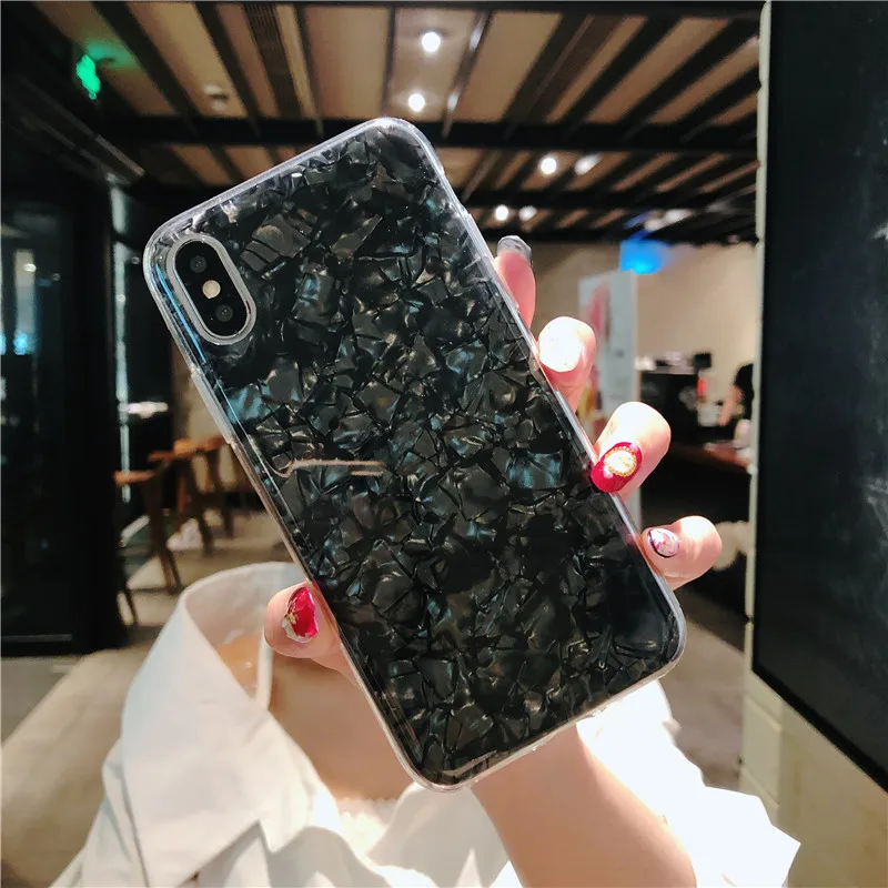 Яркий мягкий чехол из ТПУ с моллюсков для iPhone 6 6S 7 8 Plus XS MAX XR X S чехлы