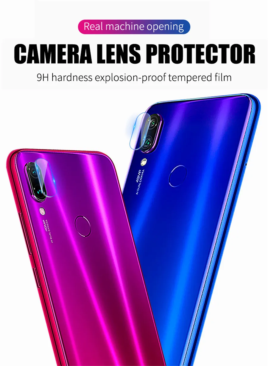 100 шт. закаленное стекло для объектива задней камеры Xiaomi Mi 8 9 SE A2 Lite 6X 9T Redmi Note 7 5 6 Pro