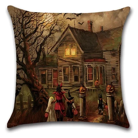 2 шт./компл. Черный кот луна ночь подушки для Хэллоуина домашний декор наволочка