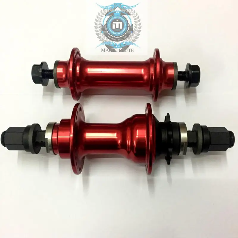 red color Супер шум алюминиевый сплав 10/14 мм герметичные подшипники 9 т 48 Отверстие bmx ступица велосипеда - Цвет: red color