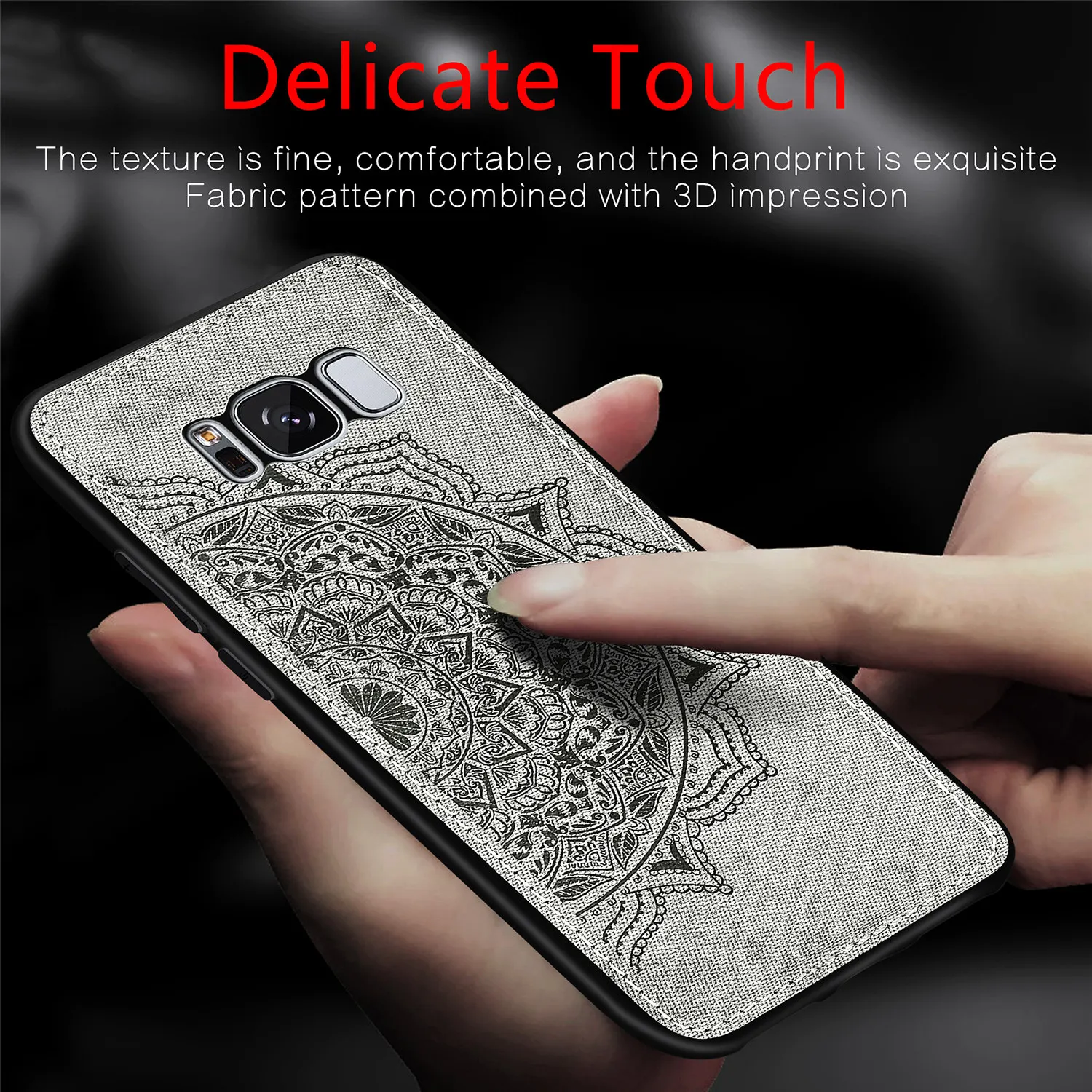 Чехол для Samsung Galaxy S8 Plus модный тканевый чехол силиконовая ткань бампер + G955F