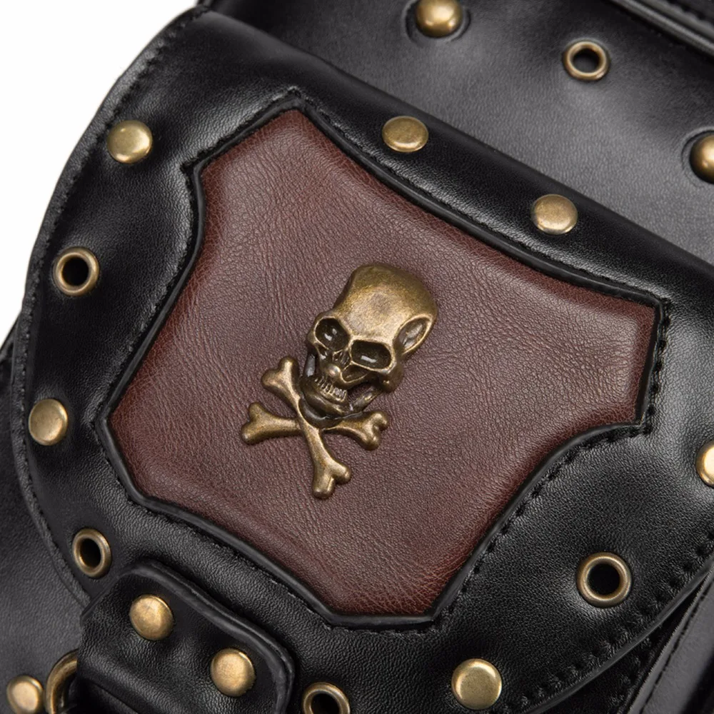 GearDuke стимпанк поясные сумки винтажные женские черные кожаные уличные Стиль Мини мотоциклетные ноги бедра HolsterBag сумка через плечо