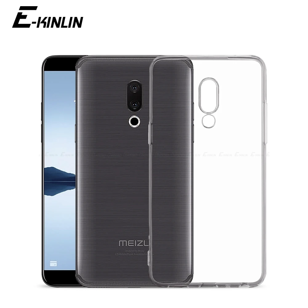 Прозрачный силиконовый чехол для телефона Meizu M8 M6T M6s M6 M5c M5s Note 9 X8 Pro 8 7 6 18 17 16T 15 Lite 16th плюс 16S 16Xs 16X TPU Защитный чехол