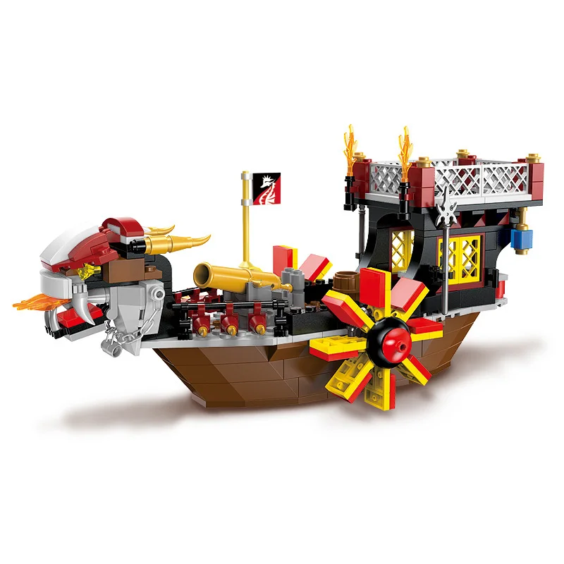 Enlighten 1307 пиратский корабль сын океана 3D модель строительные блоки наборы