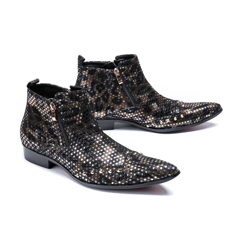 Zapatillas индивидуальная мужская обувь заклепки в горошек роскошные дизайнерские