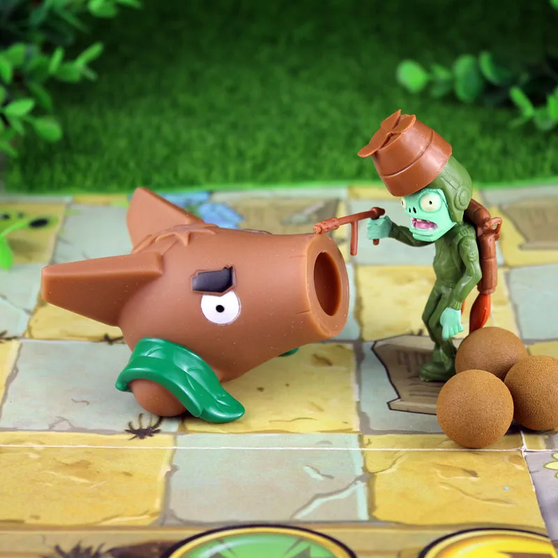 Новинка PVZ 28 стилей новая игра растения прививка Домби Peashooter ПВХ фигурка модель игрушки Аниме Фигурка горох Подсолнух Дыня 10 см