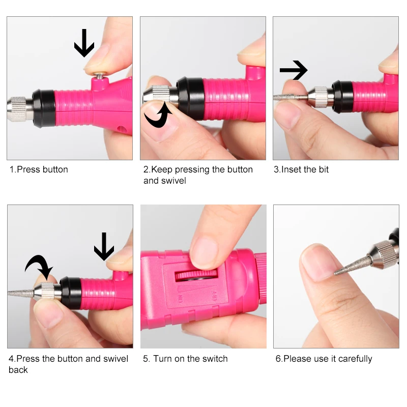 Розалинд 1 компл. Электрический маникюрный набор дрель для машины Nail Art Pen Педикюр
