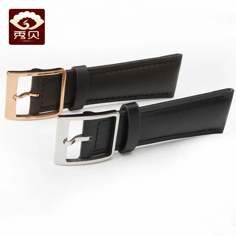 Ремешок для часов из натуральной телячьей кожи черный коричневый ремешок 22 мм