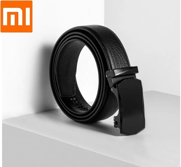 Xiaomi VLLICON автоматический ремень с пряжкой первый слой из воловьей кожи высокого качества модный мужской ремень из коровьей кожи Умные модные мужские ремни