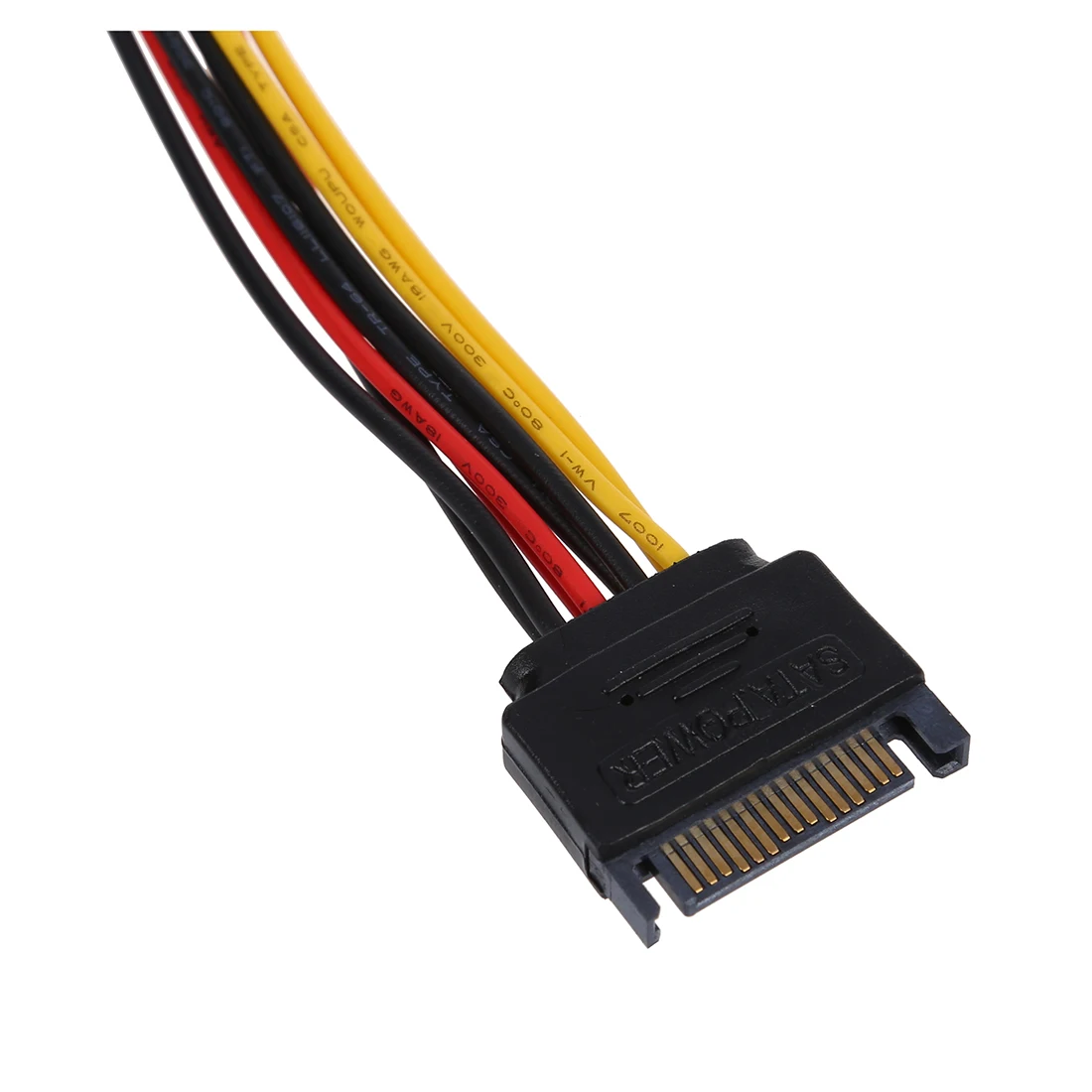 Высокое Качество SATA 15 Pin папа к женскому 4 IDE адаптер Кабель питания