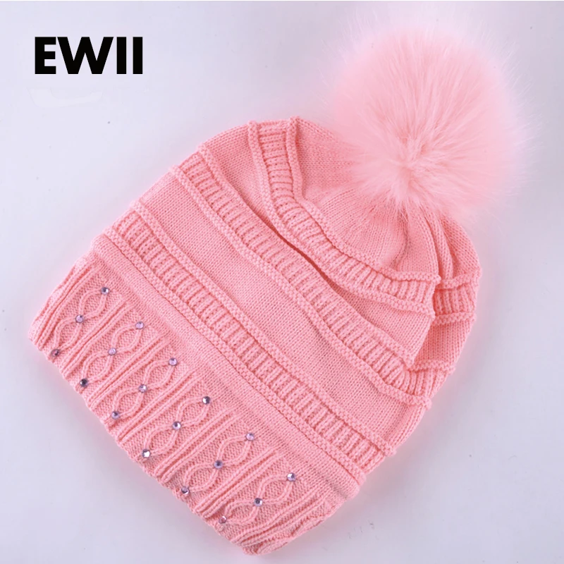 

2017 Women beanie winter caps bonnet girl casual hats for woman knitted hat ladies beanies cap pure color casquette plaid gorro