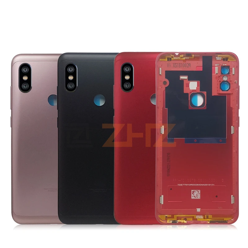 Для Xiaomi Redmi Note 6 Pro батарея задняя крышка корпус металлическая дверь камера стекло объектив+ боковой ключ карты лоток+ Инструменты Запчасти